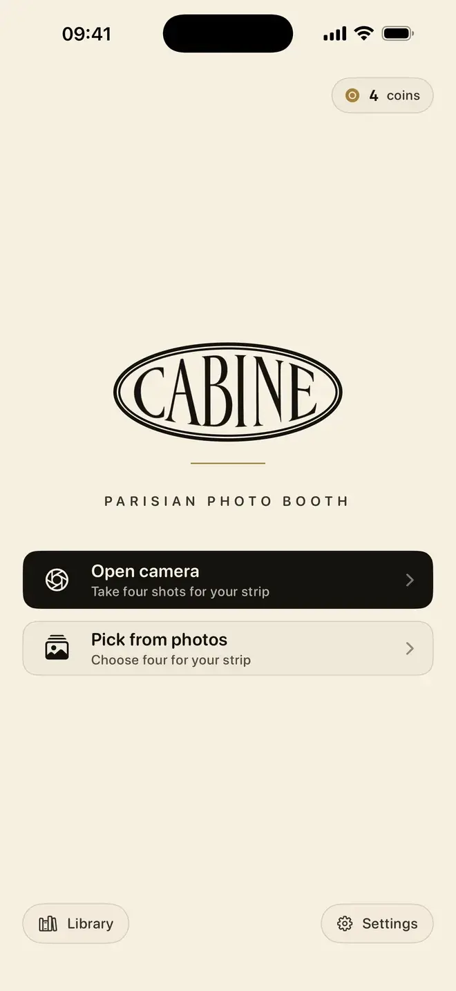 Home screen